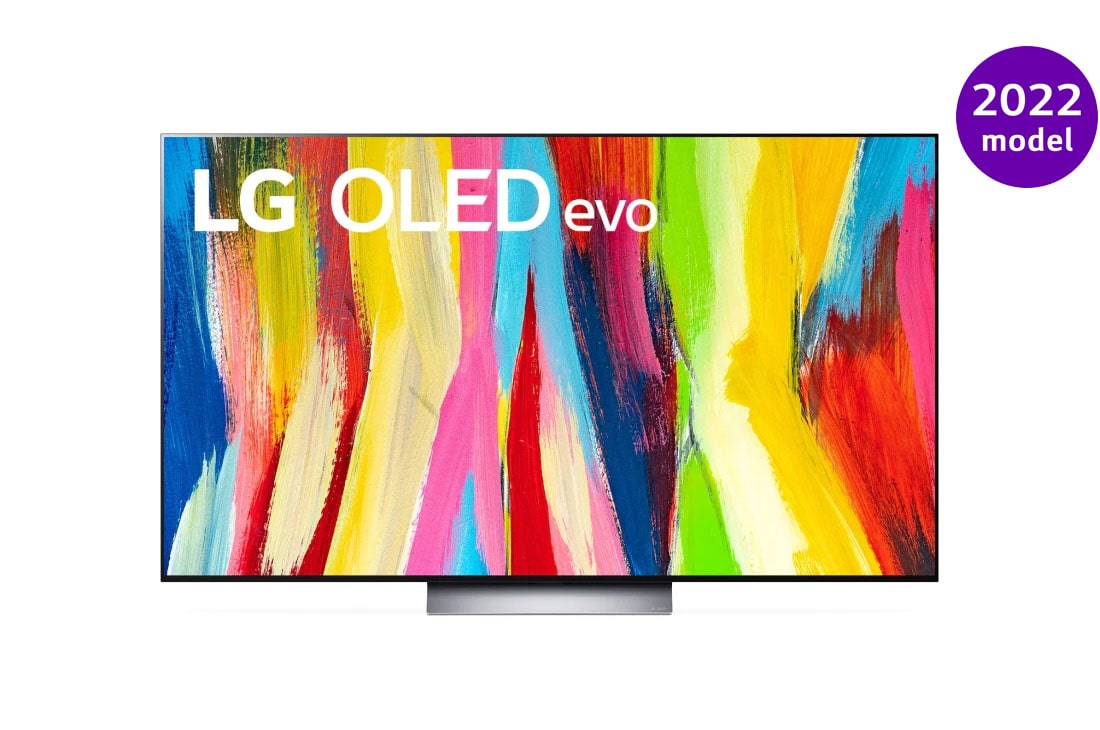 LG 65 colių 4K OLED evo TV C2, Vaizdas iš priekio, OLED65C21LA