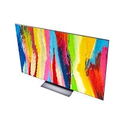 LG 65 colių 4K OLED evo TV C2, Kampinis vaizdas iš viršaus, OLED65C21LA, thumbnail 9