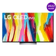 LG 77 colių 4K OLED evo TV C2, Vaizdas iš priekio, OLED77C21LA, thumbnail 1