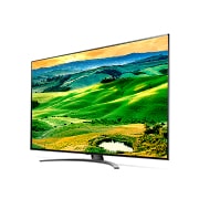 LG 75 colių QNED 4K televizorius, 30 laipsnių vaizdas iš šono su papildomu vaizdu, 75QNED813QA, thumbnail 3