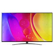 LG  75 colių NanoCell 4K televizorius su procesoriumi ir Dolby Atmos, vaizdas iš priekio su užpildančiu vaizdu, 75NANO813QA, thumbnail 2