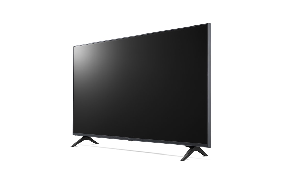 LG 43 colių UHD 4K televizorius 43UQ8000, 30 laipsnių vaizdas iš šono su užpildančiu vaizdu, 43UQ80003LB, thumbnail 3
