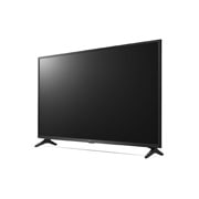 LG 65 colių UHD 4K televizorius 65UQ7500, 30 laipsnių vaizdas iš šono su užpildančiu vaizdu, 65UQ75003LF, thumbnail 3