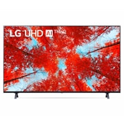 LG 55 colių UHD 4K televizorius 55UQ9000, LG UHD televizoriaus vaizdas iš priekio su papildomu vaizdu ir gaminio logotipu, 55UQ90003LA, thumbnail 2