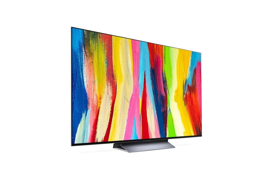 LG 55 colių 4K OLED evo TV C2, Šiek tiek pakreiptas vaizdas iš šono, OLED55C21LA, thumbnail 5