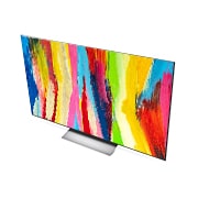 LG 55  colių 4K OLED evo TV C2, Kampinis vaizdas iš viršaus, OLED55C22LB, thumbnail 9