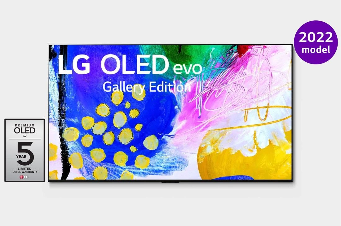 LG 77 colių 4K OLED TV G2, vaizdas iš priekio, OLED77G23LA