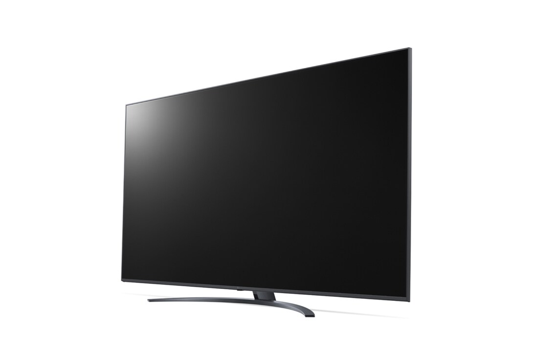 LG 70 colių UHD 4K televizorius  70UQ8100, 30 laipsnių vaizdas iš šono su užpildančiu vaizdu, 70UQ81003LB, thumbnail 3