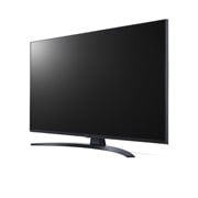 LG 43 colių UHD 4K televizorius 43UQ9100, 30 laipsnių vaizdas iš šono su užpildančiu vaizdu, 43UQ91003LA, thumbnail 3