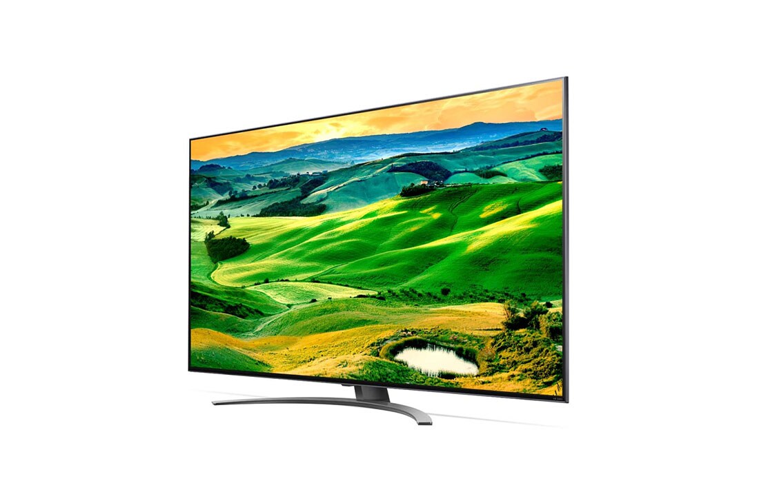 LG 50 colių QNED 4K televizorius, 30 laipsnių vaizdas iš šono su papildomu vaizdu, 50QNED813QA, thumbnail 3