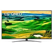 LG 50 colių QNED 4K televizorius, LG QNED televizoriaus vaizdas iš priekio su papildomu vaizdu ir gaminio logotipu, 50QNED813QA, thumbnail 1