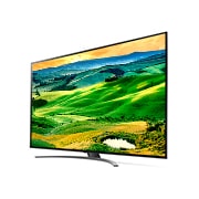 LG 86 colių QNED 4K televizorius, 30 laipsnių vaizdas iš šono su papildomu vaizdu, 86QNED813QA, thumbnail 4