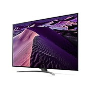 LG 75 colių QNED televizorius, 30 laipsnių vaizdas iš šono su papildomu vaizdu, 75QNED863QA, thumbnail 3