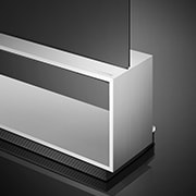 LG 88'' 8K OLED TV Z2, Pagrindo vaizdas stambiu planu iš šono, OLED88Z29LA, thumbnail 6
