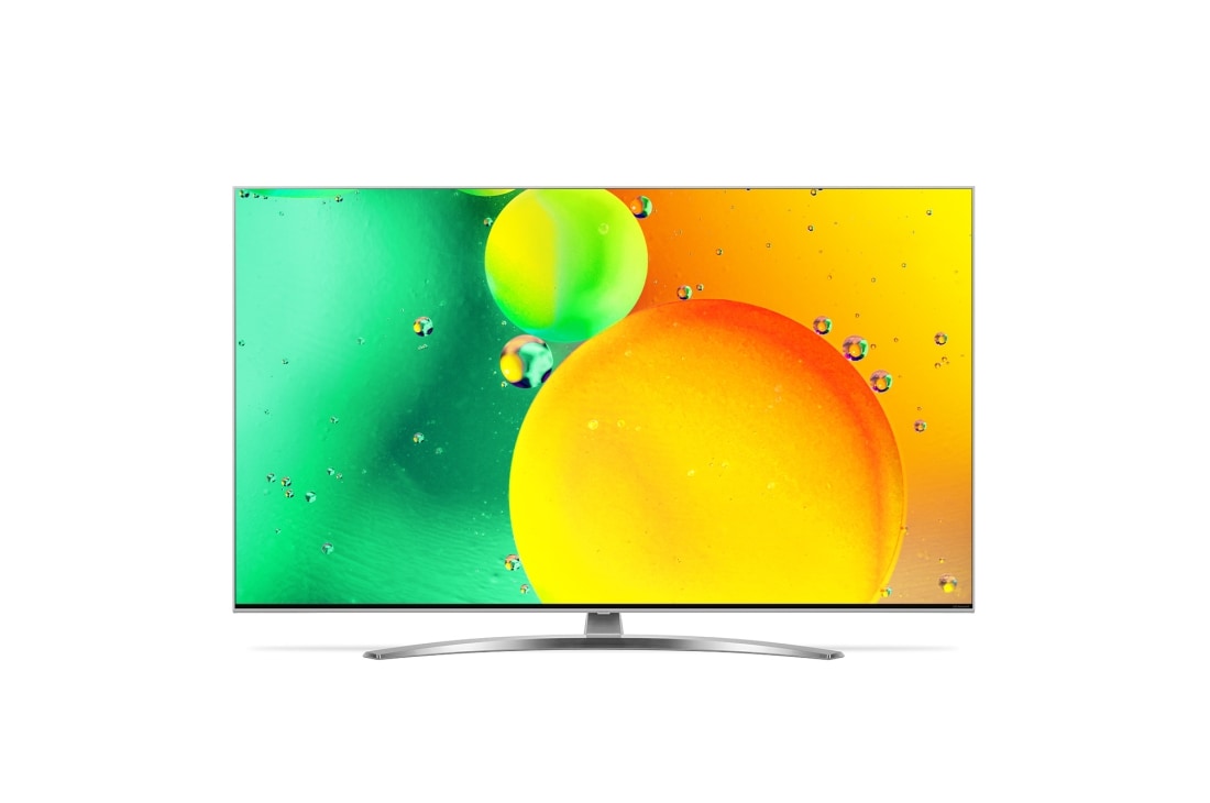 LG 65 colių NanoCell 4K televizorius su procesoriumi ir Dolby Atmos, vaizdas iš priekio su užpildančiu vaizdu, 65NANO783QA, thumbnail 2
