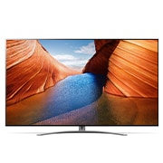 LG  75 colių QNED  televizorius, vaizdas iš priekio su papildomu vaizdu, 75QNED993QB, thumbnail 2