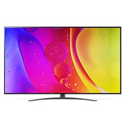 LG 50 colių NanoCell 4K televizorius su procesoriumi ir Dolby Atmos, vaizdas iš priekio su užpildančiu vaizdu, 50NANO813QA, thumbnail 2