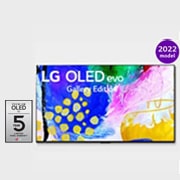 LG 97 colių 4K OLED TV G2, Front view With Infill Image and Product logo, OLED97G29LA, thumbnail 1