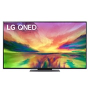 LG „LG QNED“ 82 55 colių 4K išmanusis televizorius, 2023 m., LG QNED televizoriaus vaizdas iš priekio su papildomu vaizdu ir gaminio logotipu, 55QNED823RE, thumbnail 1