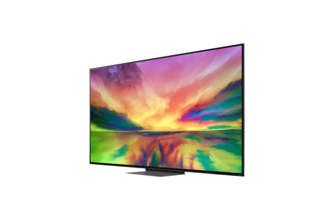 LG „LG QNED“ 82 65 colių 4K išmanusis televizorius, 2023 m., 30 laipsnių vaizdas iš šono su papildomu vaizdu, 65QNED823RE, thumbnail 3