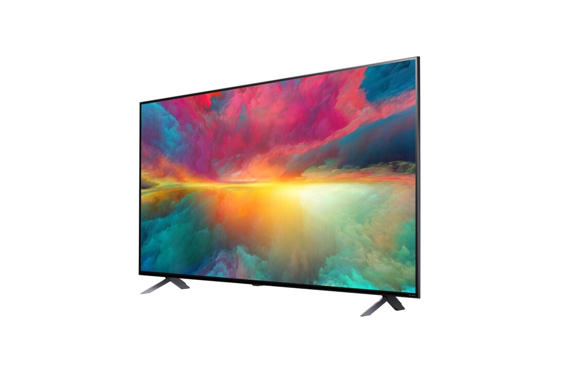 LG 65 colių LG QNED QNED75 4K Smart TV 65QNED75, 30 laipsnių vaizdas iš šono su papildomu vaizdu, 65QNED753RA, thumbnail 3