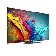 LG 55 colių LG QNED AI 4K išmanusis TV QNED87 WebOS24 2024, Šiek tiek pasvirusio LG QNED TV, QNED87 vaizdas iš kairės, 55QNED87T3B, thumbnail 3