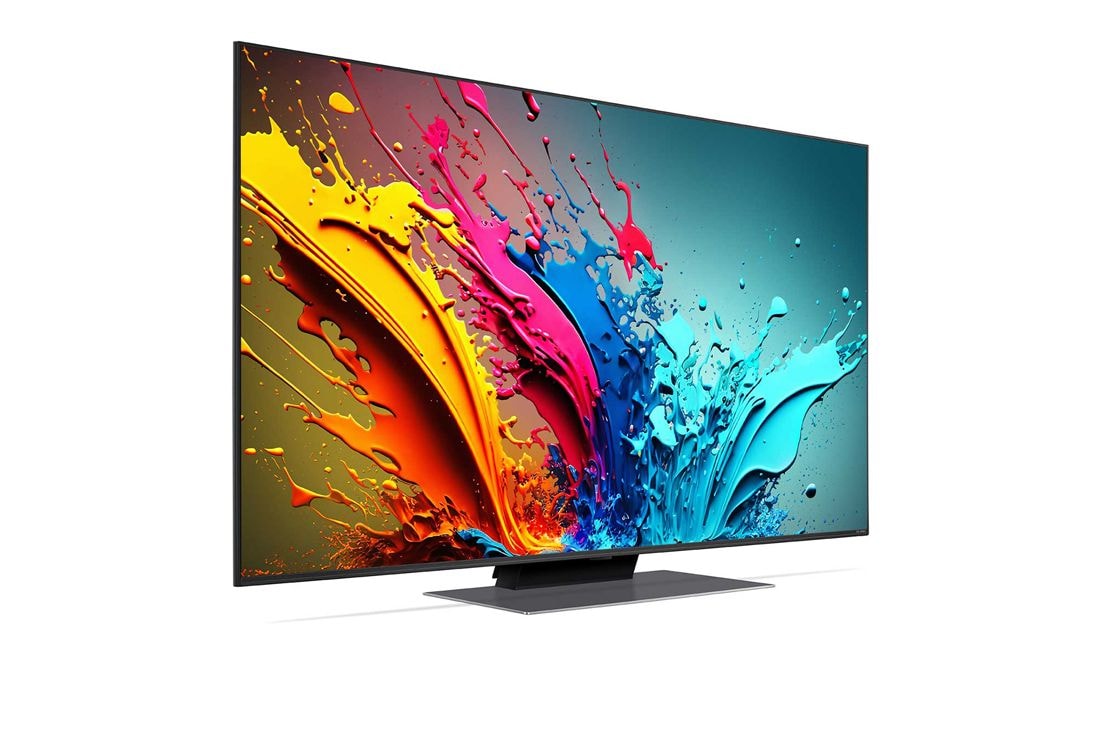 LG 50 colių LG QNED AI 4K išmanusis TV QNED87 WebOS24 2024, Šiek tiek pasvirusio LG QNED TV, QNED85 vaizdas iš kairės, 50QNED87T3B, thumbnail 3