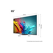 LG 65 colių LG QNED AI 4K išmanusis TV QNED86 WebOS24 2024, Priartintas LG QNED TV, QNED86 viršutinio krašto vaizdas , 65QNED86T3A, thumbnail 6