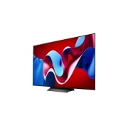LG 65 colių LG OLED evo AI C4 4K išmanusis TV OLED65C4 WebOS24 2024, LG OLED evo televizoriaus OLED C4 vaizdas iš kairiojo šono, OLED65C41LA, thumbnail 7
