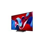 LG 77 colių LG OLED evo AI C4 4K išmanusis TV OLED77C4 WebOS24 2024, LG OLED evo televizoriaus OLED C4 vaizdas iš kairiojo šono, OLED77C41LA, thumbnail 7
