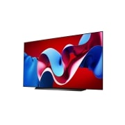 LG 83 colių LG OLED evo AI C4 4K išmanusis TV OLED83C4 WebOS24 2024, LG OLED evo televizoriaus OLED C4 vaizdas iš kairiojo šono, OLED83C41LA, thumbnail 2