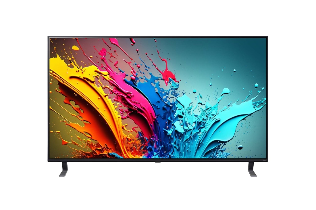 LG 55 colių LG QNED AI 4K išmanusis TV QNED85 WebOS24 2024, LG QNED TV, QNED85 vaizdas iš priekio, 55QNED85T3C, thumbnail 2