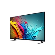 LG 86 colių LG QNED AI 4K išmanusis TV QNED85 WebOS24 2024, Šiek tiek pasvirusio LG QNED TV, QNED85 vaizdas iš kairės, 86QNED85T3C, thumbnail 3