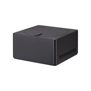 LG 83 colių LG OLED evo AI M4 4K išmanusis TV OLED83M4 WebOS24 2024 su bevieliu vaizdo ir garso perdavimu, Šiek tiek pakreiptas „Zero Connect Box“ šoninis vaizdas iš kairės pusės, OLED83M49LA, thumbnail 8