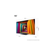 LG 55 colių LG UHD AI 4K išmanusis TV UT91 WebOS24 2024, dimension, 55UT91003LA, thumbnail 6