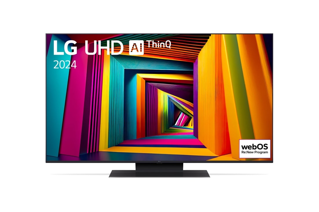LG 50 colių LG UHD AI 4K išmanusis TV UT91 WebOS24 2024, front, 50UT91003LA