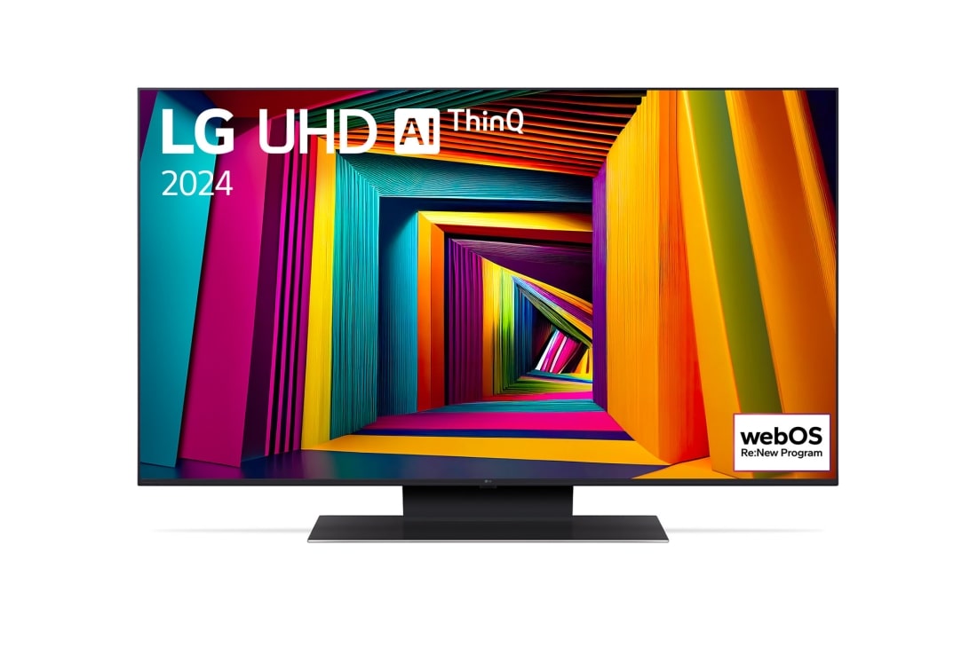 LG 43 colių LG UHD AI 4K išmanusis TV UT91 WebOS24 2024, front, 43UT91003LA