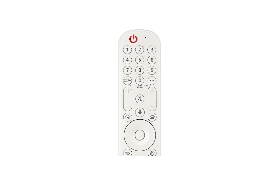 LG 55&nbsp;in LG OLED Objet Collection Posé 2024, Iš viršaus rodomas dalinis smėlio spalvos „Magic Remote“ nuotolinio valdymo pultelio vaizdas., 55LX1T6LA, thumbnail 13