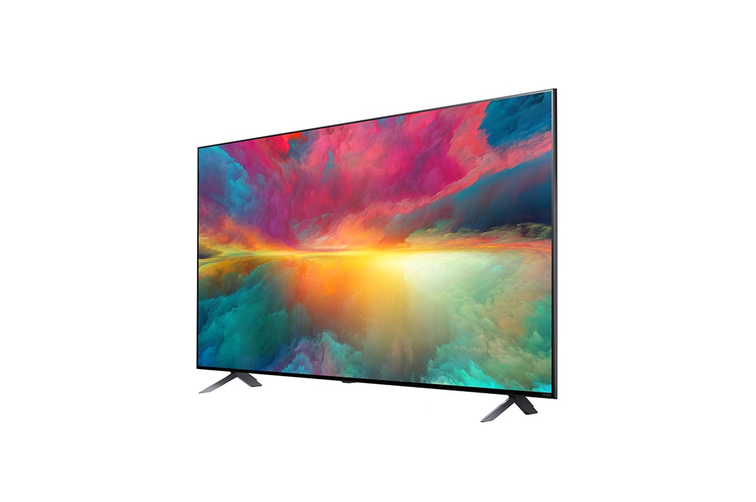 LG 55 colių LG QNED AI 4K išmanusis TV QNED77 WebOS24 2024, LG 55 colių LG QNED QNED75 4K Smart TV 55QNED75, 30 laipsnių vaizdas iš šono su papildomu vaizdu, 55QNED753RA, thumbnail 3, 55QNED773RB, thumbnail 3