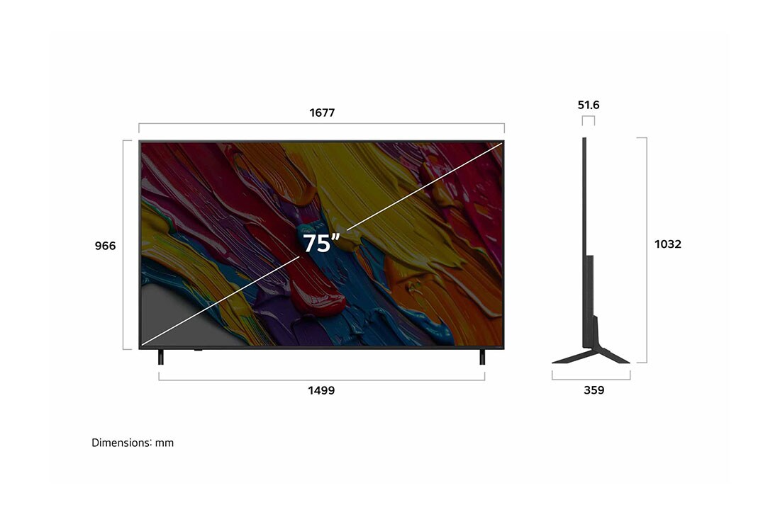 LG 75 colių LG QNED AI 4K išmanusis TV QNED84 2025, LG QNED82 TV vaizdas iš kairės , 75QNED84A3C, thumbnail 4