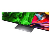 LG 75 colių LG QNED evo AI MiniLED 4K išmanusis TV QNED87 2025, Televizoriaus „LG QNED evo QNED85 TV“ priekinis vaizdas ir vaizdas iš šono, nurodant jo ilgį, plotį, aukštį ir gylį., 75QNED87A3B, thumbnail 4