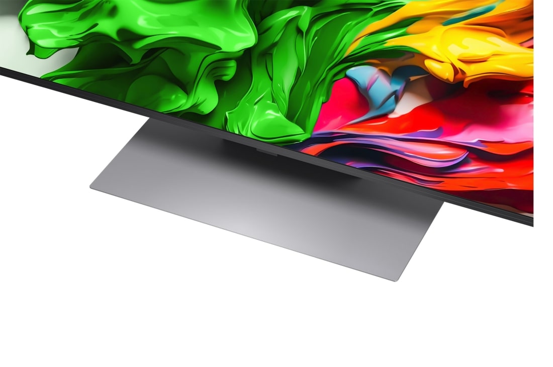 LG 43 colių LG QNED evo AI 4K išmanusis TV QNED87 2025, close up view of stand, 43QNED87A3D, thumbnail 4