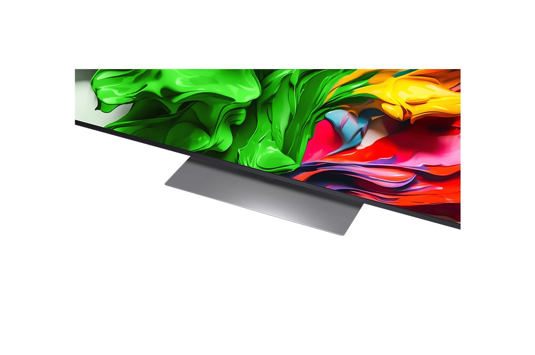 LG 55 colių LG QNED evo AI MiniLED 4K išmanusis TV QNED87 2025, Televizoriaus „LG QNED evo QNED85 TV“ priekinis vaizdas ir vaizdas iš šono, nurodant jo ilgį, plotį, aukštį ir gylį., 55QNED87A3B, thumbnail 4