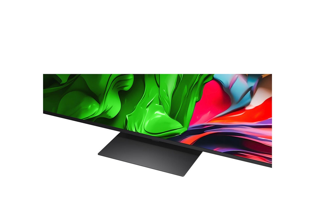 LG 86 colių LG QNED evo AI MiniLED 4K išmanusis TV QNED86 2025, Peizažo vaizdas, kuriame matomas urvas, o virš jo plyti giedras mėlynas dangus, perskirtas per vidurį – pusė vaizdo išblukusi, o kita pusė kontrastingai ryški. Apačioje kairėje pusėje yra nedidelis įp, 86QNED86A3A, thumbnail 7