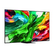 LG 86 colių LG QNED evo AI MiniLED 4K išmanusis TV QNED86 2025, Televizoriaus „LG QNED evo QNED85 TV“ šoninis vaizdas iš dešinės šiek tiek kampu, 86QNED86A3A, thumbnail 2