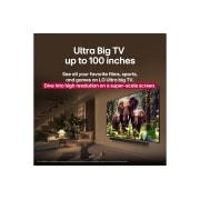 LG 75 colių LG QNED evo AI MiniLED 4K išmanusis TV QNED85 2025, Ultra Big TV up 100 inches, 75QNED85A3C, thumbnail 10