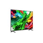 LG 86 colių LG QNED evo AI MiniLED 4K išmanusis TV QNED85 2025, Televizoriaus „LG QNED evo QNED85 TV“ šoninis vaizdas iš dešinės šiek tiek kampu, 86QNED85A3C, thumbnail 2