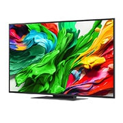 LG 55 colių LG QNED evo AI MiniLED 4K išmanusis TV QNED86 2025, Televizoriaus „LG QNED evo QNED85 TV“ šoninis vaizdas iš dešinės šiek tiek kampu, 55QNED86A3A, thumbnail 2