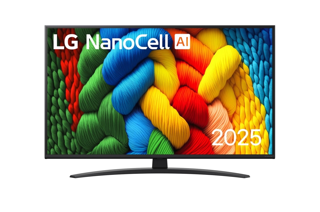 LG 43 colių LG NanoCell AI 4K išmanusis TV NANO81 2025, front , 43NANO81A3A