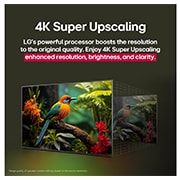 LG 50 colių LG NanoCell AI 4K išmanusis TV NANO81 2025, Priartintas LG TV ekranas, kuriame matyti, kaip veikia paieška su AI Search. Atidarytas nedidelis pokalbio langas, kuriame rodoma, kaip naudotojas paklausė, kokių sporto žaidimų yra. AI Search paieška, 50NANO81A3A, thumbnail 10